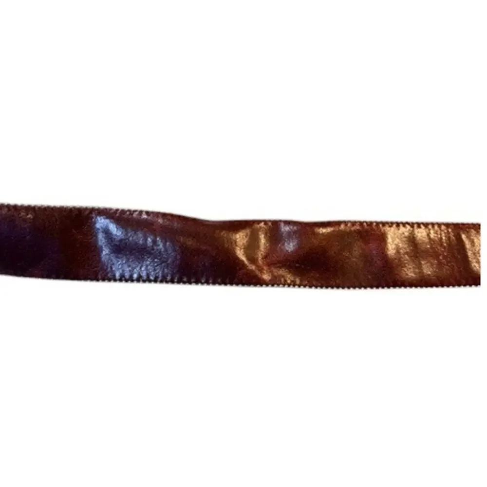 Vintage Burgundy Leather Western Belt w/ Rhinestone Buckle – Women’s M - Picture 9 of 10